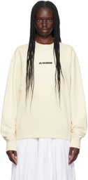 Jil Sander Off-White Printed Logo Sweatshirt