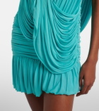 Christopher Esber Ripple draped jersey minidress