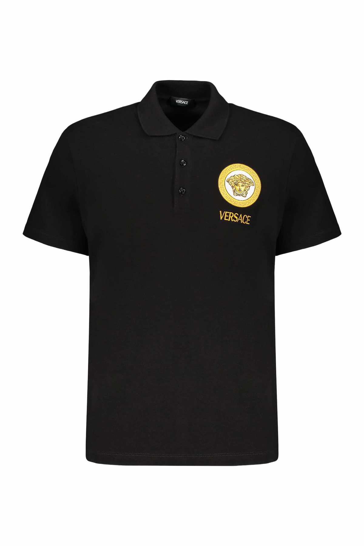 トップス Versace Baroque Polo Shirts Embroidered Architectural Baroque Polo Shirt | VERSACE US