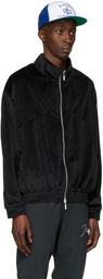 Rhude Black Velvet Flight Jacket