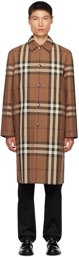 Photo: Burberry Brown Check Coat