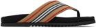 Burberry Beige & Black Clintonville Sandals