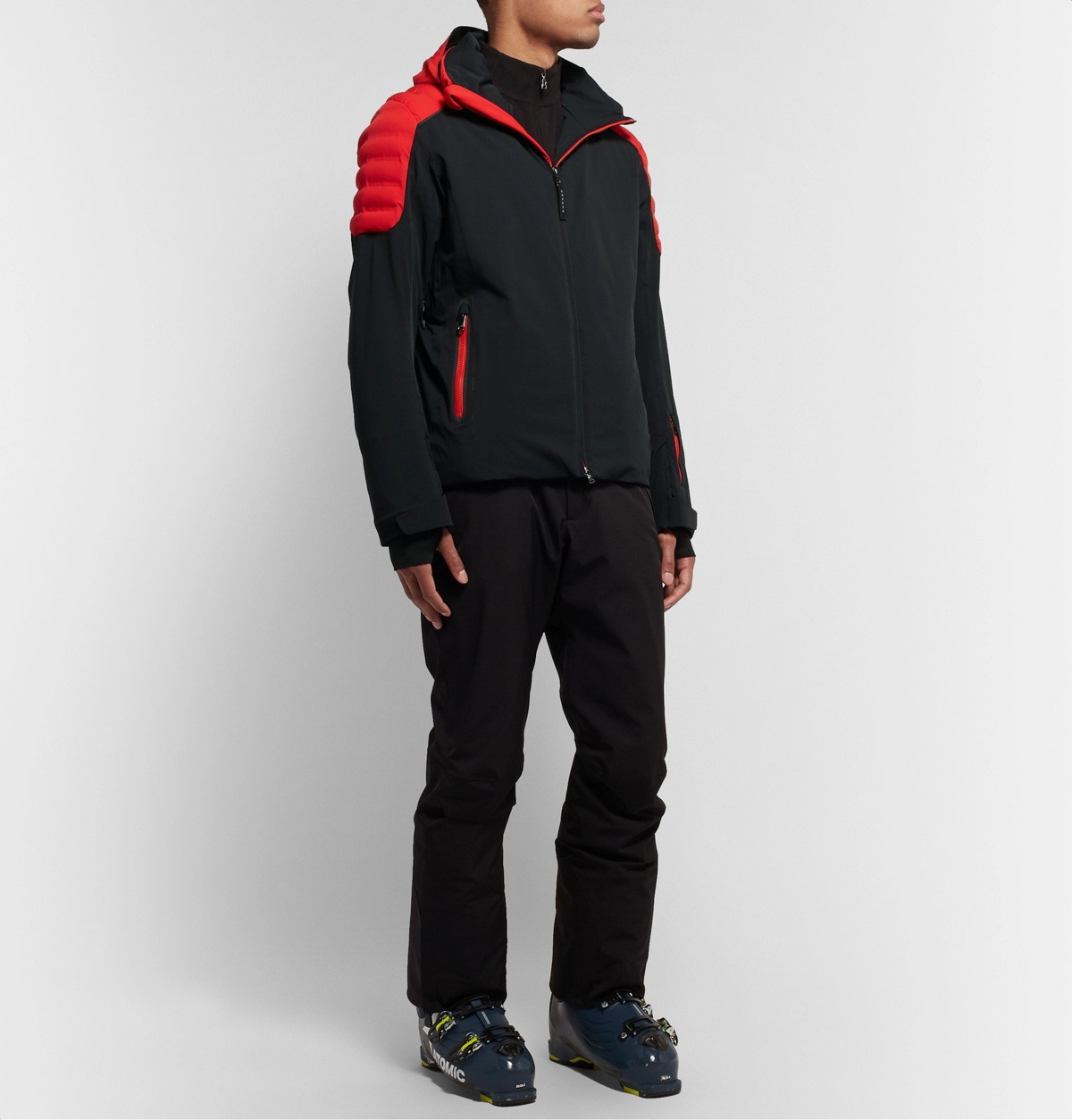 Bogner - Fred-T Colour-Block Quilted Hooded Ski Jacket - Black Bogner