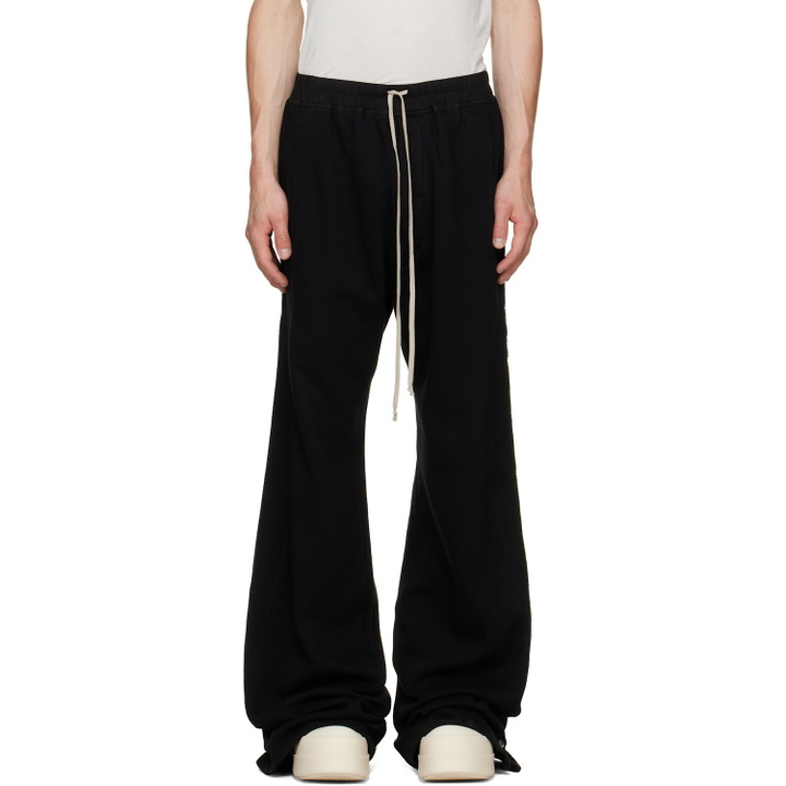 Photo: Rick Owens DRKSHDW Black Tower Wide Pusher Sweatpants