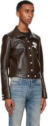 Courrèges Brown Vinyl Jacket