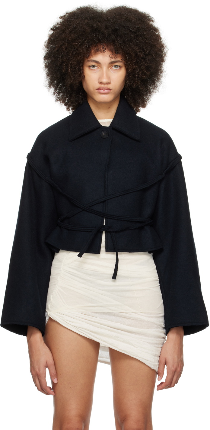 Subtle Le Nguyen Black Cropped Jacket