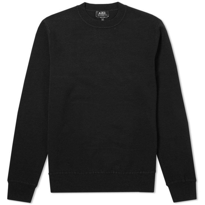 Photo: A.P.C. Ronnie Crew Sweat Black