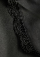 Simone PÉRÈLE Love Me Lace-trim Silk-satin Night Dress Black