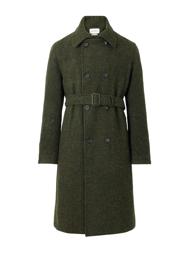 Photo: Oliver Spencer - Morgan Double-Breasted Wool Coat - Green