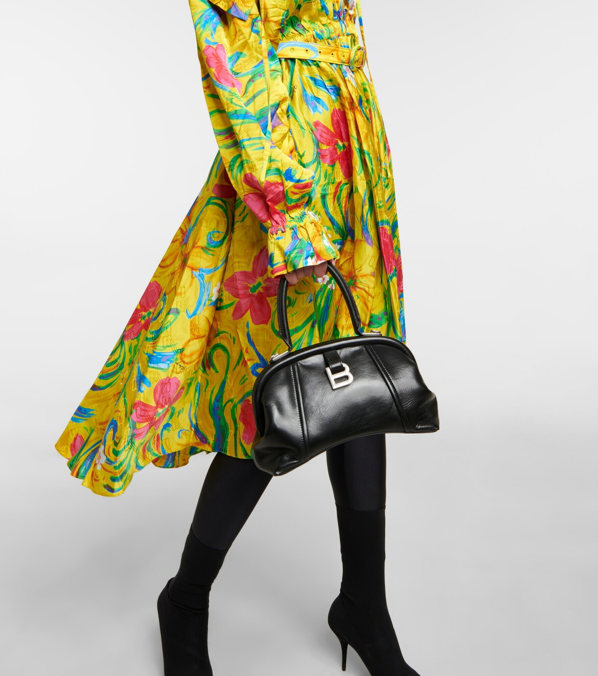 Balenciaga - Floral jacquard midi dress Balenciaga
