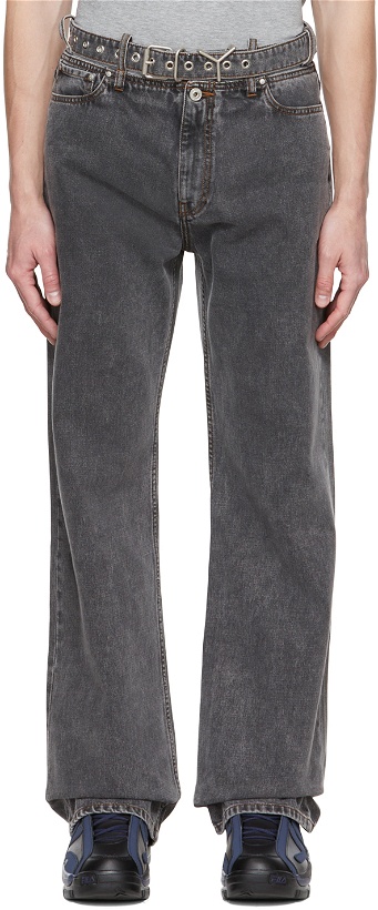 Photo: Y/Project Grey Y-Belt Jeans