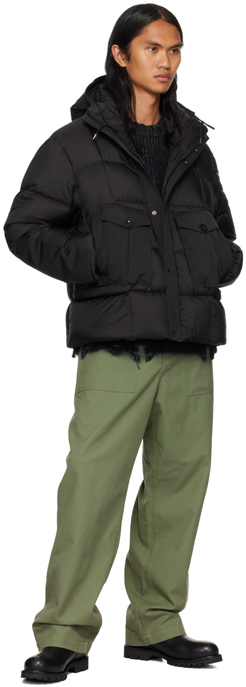 Ten c Black Tempest Combo Down Jacket Ten C