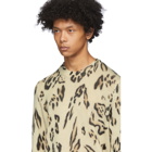 Moncler Genius 2 Moncler 1952 Beige Cashmere Leopard Sweater
