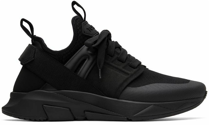 Photo: TOM FORD Black Jago Low-Top Sneakers