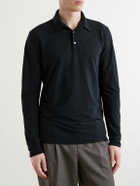 Slowear - Slim-Fit Flexwool Polo Shirt - Black