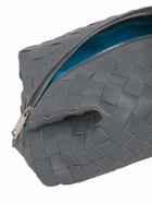 BOTTEGA VENETA - Leather Pouch W/ Contrast Handle