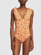 ETRO Printed Lycra One Piece Swimsuit