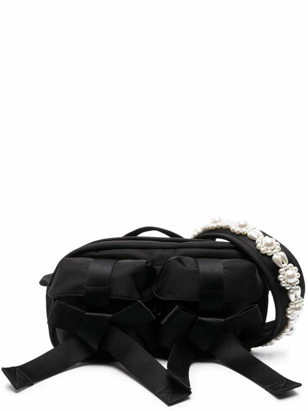 Photo: Simone Rocha Black Embellished Cross Body Bag