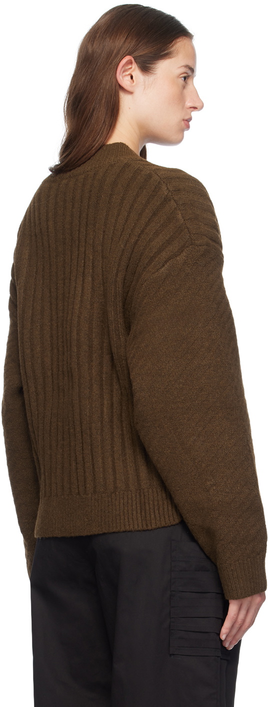 Deiji Studios Brown OS Square Cardigan