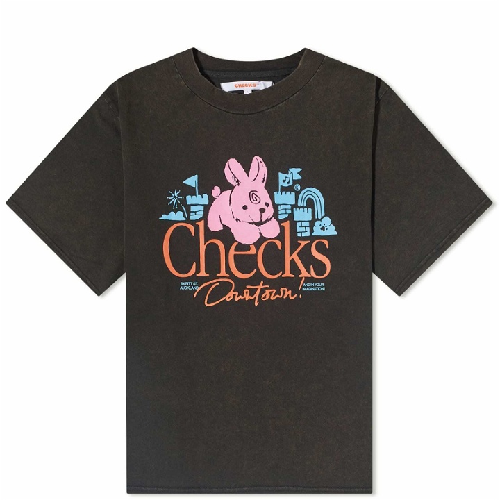 Photo: Checks Downtown Men's Imagination T-Shirt in Liquorice