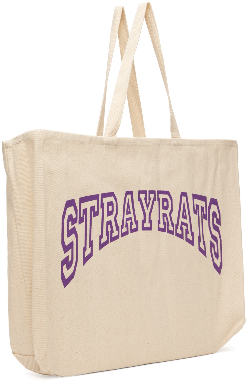 Stray Rats Off-White Arch Logo Tote