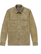 Ralph Lauren Purple label - Barron Suede Shirt Jacket - Brown