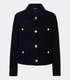 'S Max Mara Wool and cotton-blend jersey jacket