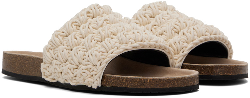 JW Anderson Off-White Popcorn Slides