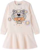 Kenzo Kids Pink Tiger Dress