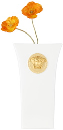 Versace White Rosenthal Medusa Madness Vase