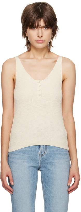 Photo: Dunst Beige Buttoned Tank Top