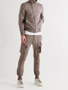 RICK OWENS - Bauhaus Slim-Fit Cotton-Jersey Zip-Up Sweatshirt - Green