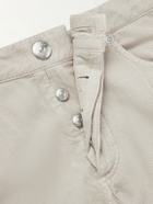 Brunello Cucinelli - Straight-Leg Cotton-Corduroy Trousers - Neutrals