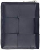 Bottega Veneta Black Zip Around Wallet