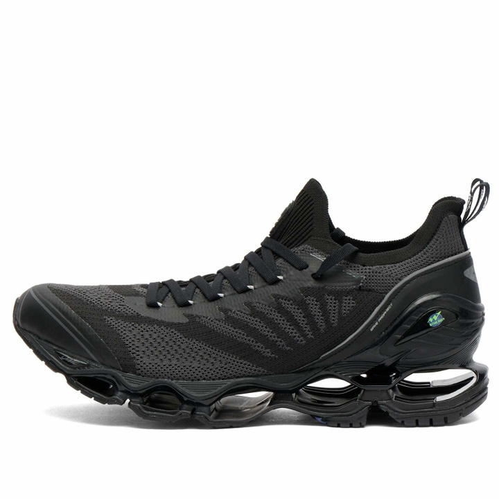Photo: Mizuno Men's x Magic Sick x Mita Wave Prophecy Sneaker in Black/Dark Gray/Purple