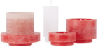 Stan Editions Red & Pink Stack 03 Candle Set