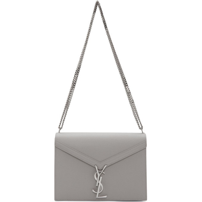 Saint Laurent Grey Medium Cassandra Chain Wallet Bag Saint Laurent
