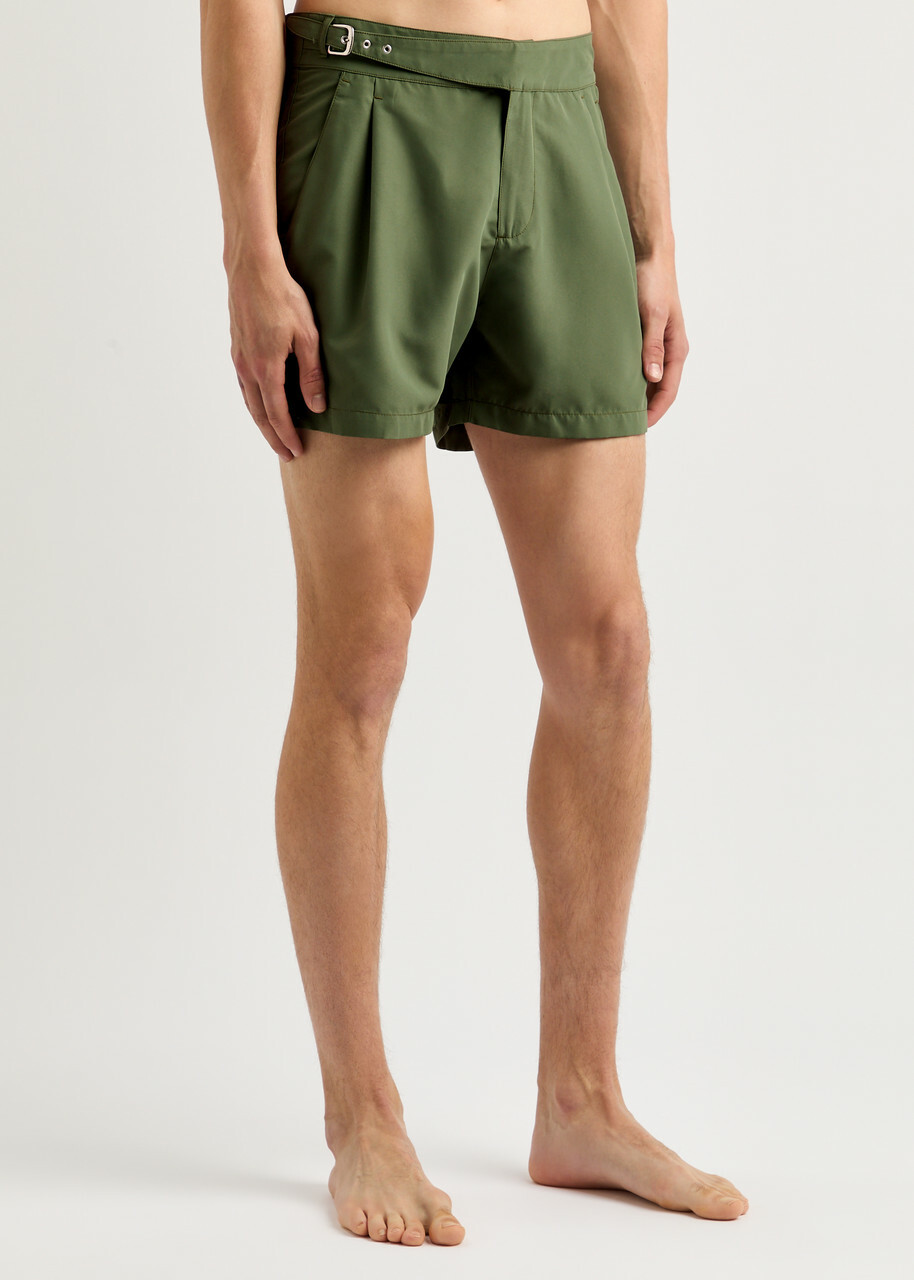 Gusari The London Shell Swim Shorts Green
