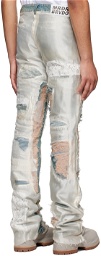 Who Decides War by MRDR BRVDO Blue Layered Jeans