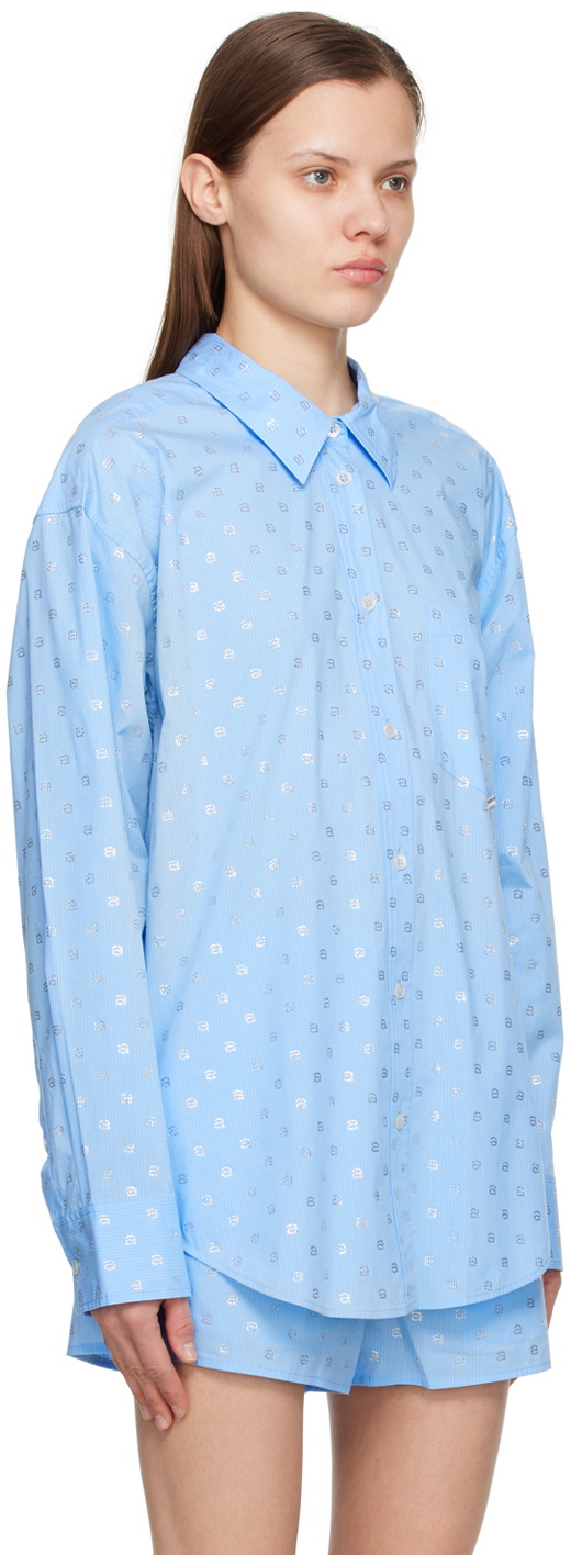 Alexander Wang Blue Boyfriend Shirt Alexander Wang