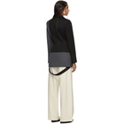 Loewe Grey and Black Wool Bicolor Blazer