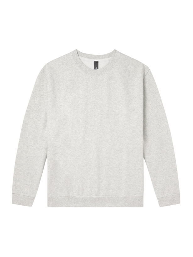 Photo: Lululemon - Steady State Cotton-Blend Jersey Sweatshirt - Gray