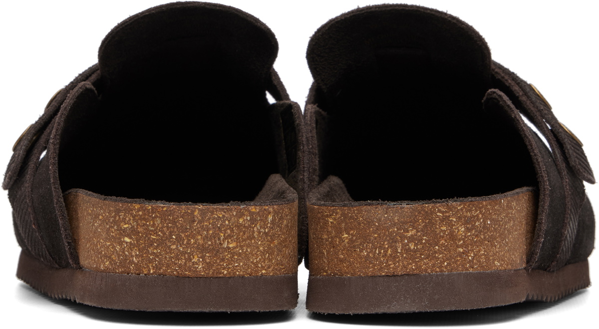Barbour Brown Bowman Suede Mule Loafers
