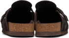 Barbour Brown Bowman Suede Mule Loafers