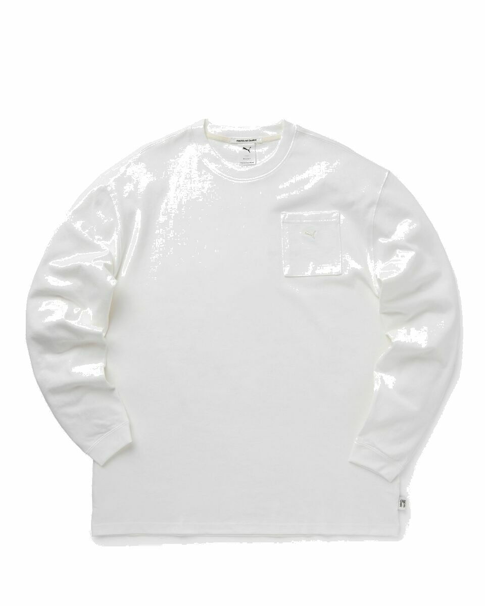 Photo: Puma Mmq Service Line Pocket Longsleeve White - Mens - Longsleeves