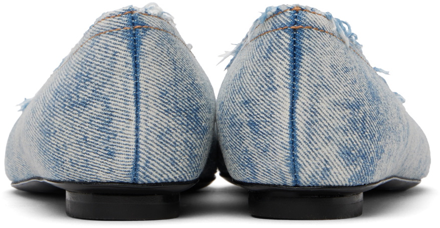 Diesel Blue D-Venus Denim Ballerina Flats Diesel