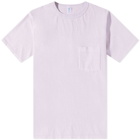 Velva Sheen Men's Pigment Dyed Pocket T-Shirt in Wisteria