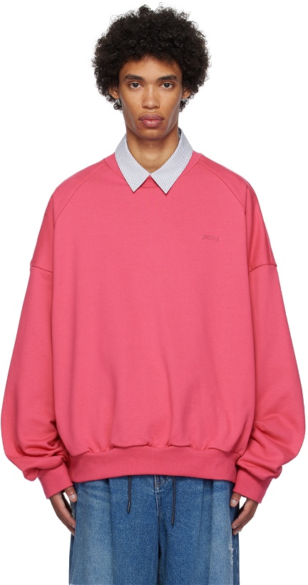 Photo: Juun.J Pink 'Compliqué' Sweatshirt