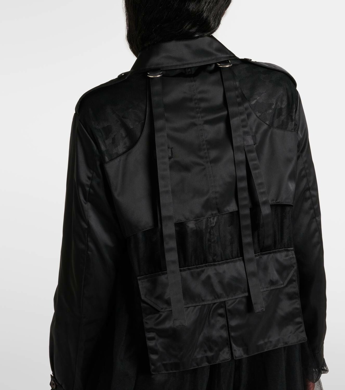 Noir Kei Ninomiya Reversible trench coat