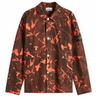 Stone Island Men's Scan Camo Ripstop-OVD Shirt Jacket in Black